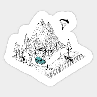 Queenstown Adventure Sticker